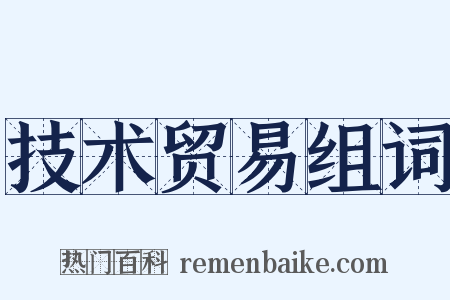 技术贸易组词是什么意思的图片